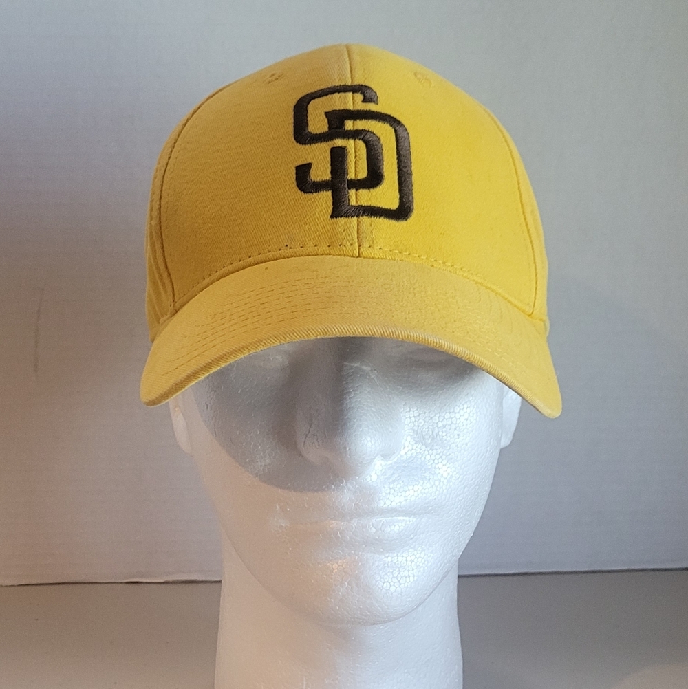 Baseball Cap Hat SAN DIEGO PADRES Gold Brown "Fan Favorite/Genl Merch" One Size